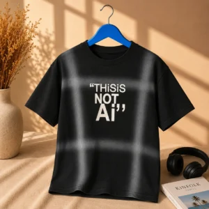 This Is Not AI Oversized Streetwear Tee