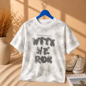 With Hero Casual Washed Graphic Tee