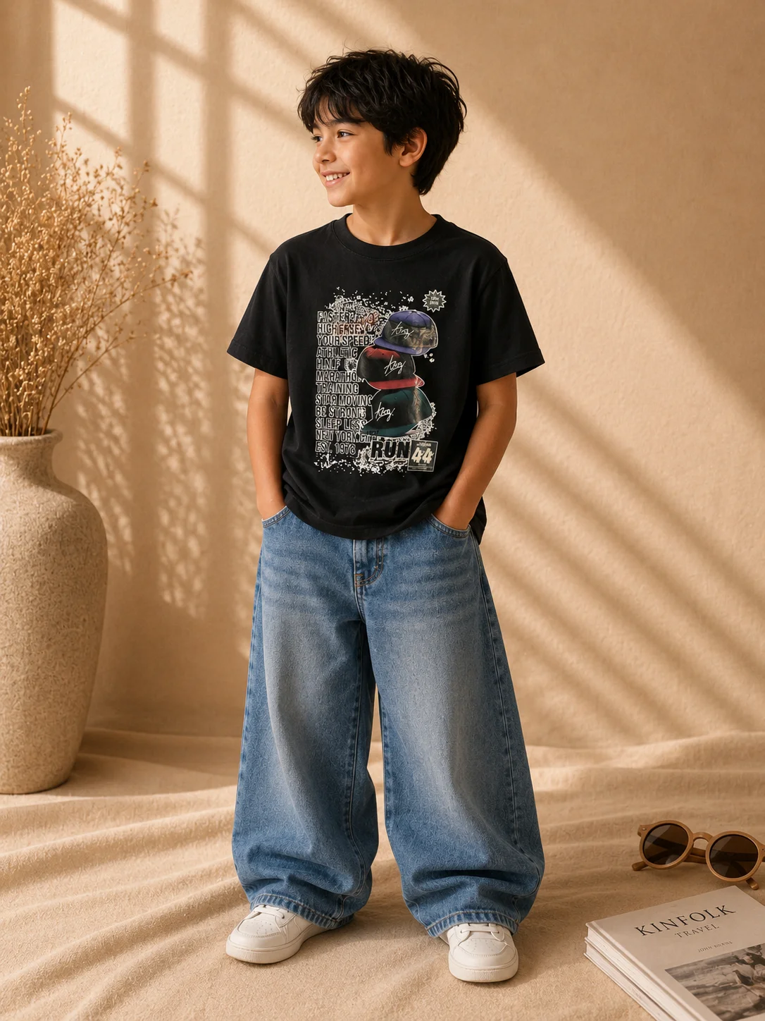 Cool Urban Streetwear Printed Tee for Kids Cool Urban Streetwear Printed Tee for Kids