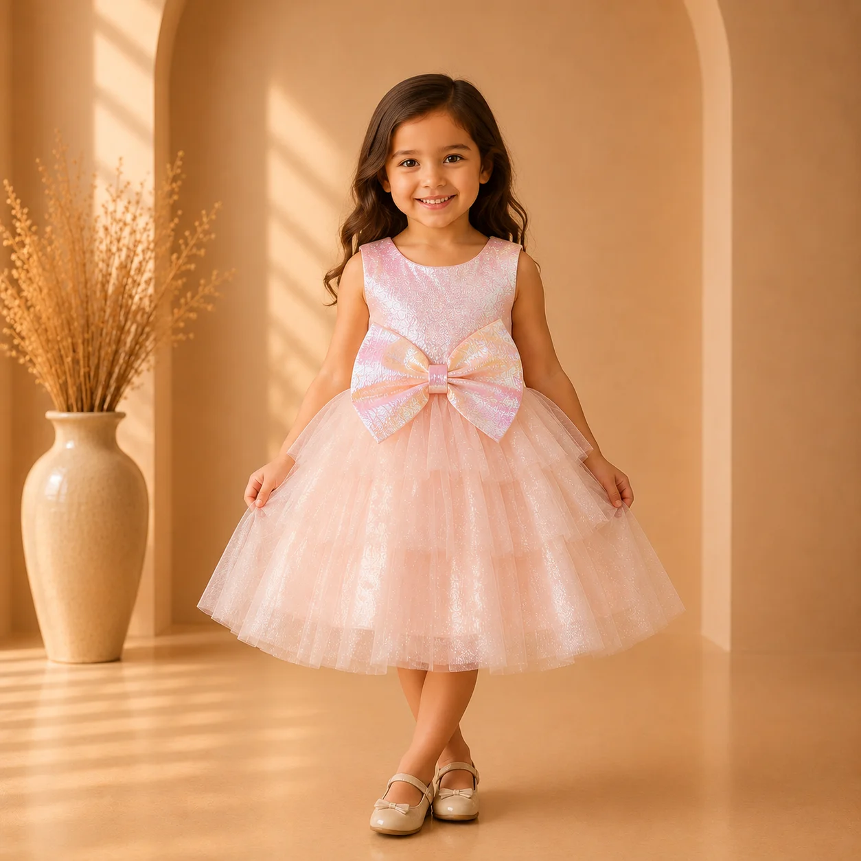 Elegant Shimmer Pink Tutu Dress Elegant Shimmer Pink Tutu Dress