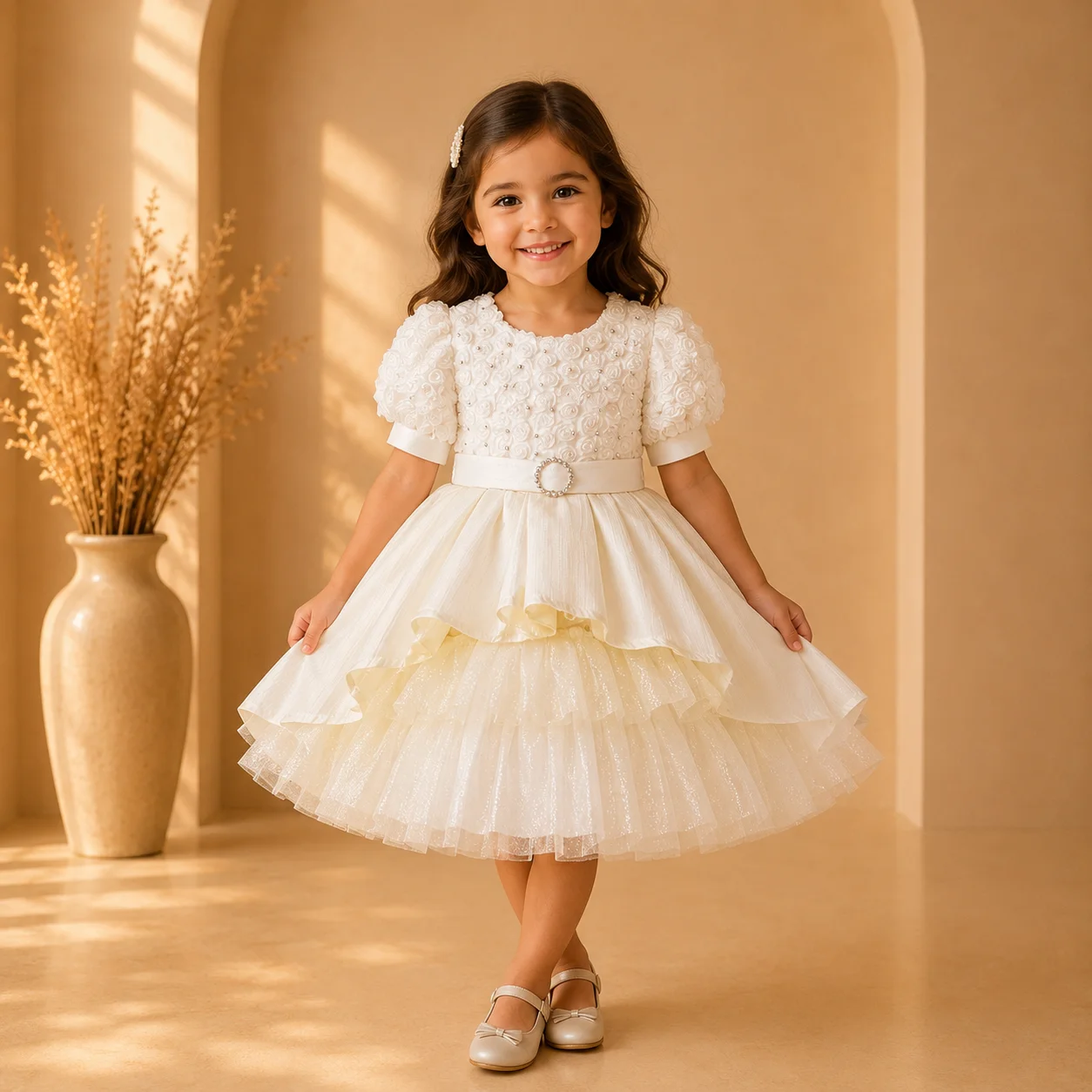 White Rose Fairy Party Dress White Rose Fairy Party Dress