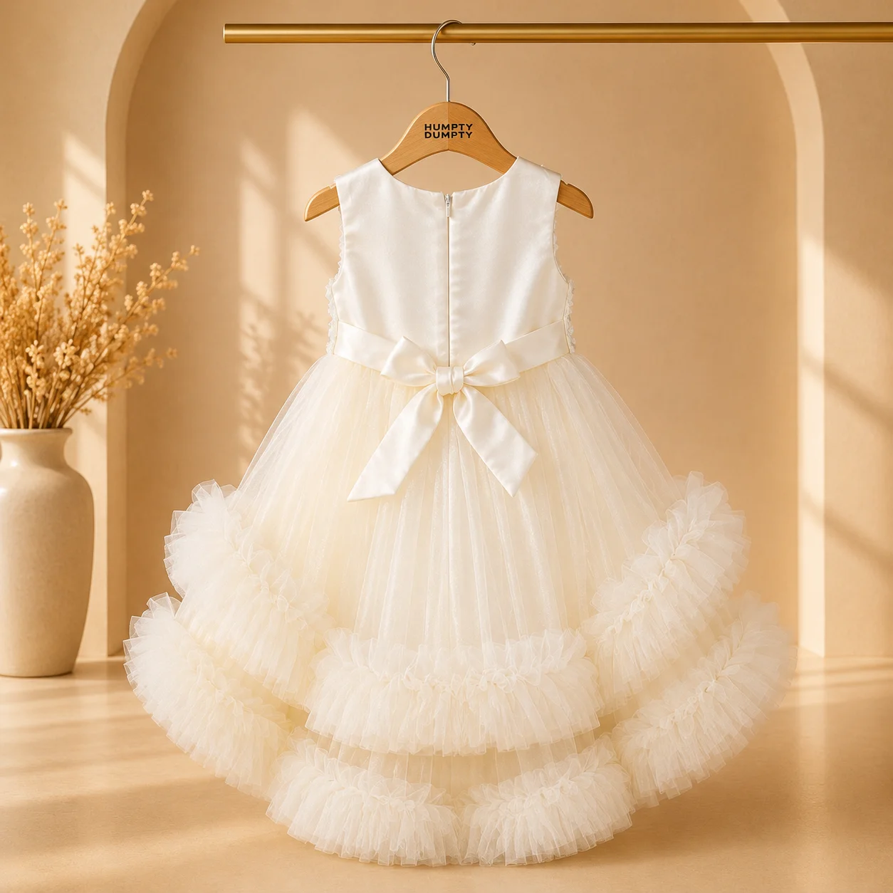 Luxury Floral High-Low Princess Gown Luxury Floral High-Low Princess Gown