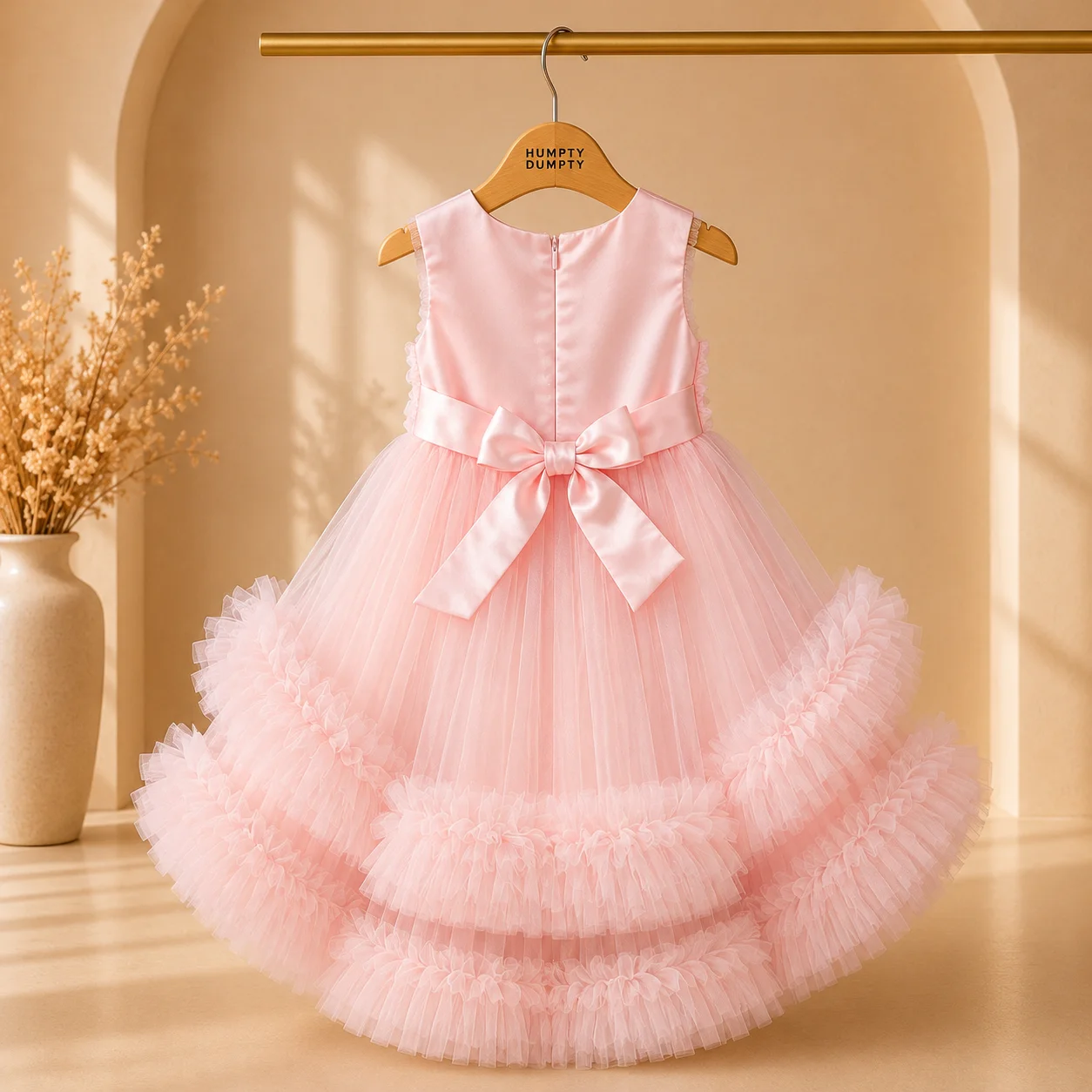 Luxury High-Low Pink Princess Gown Luxury High-Low Pink Princess Gown
