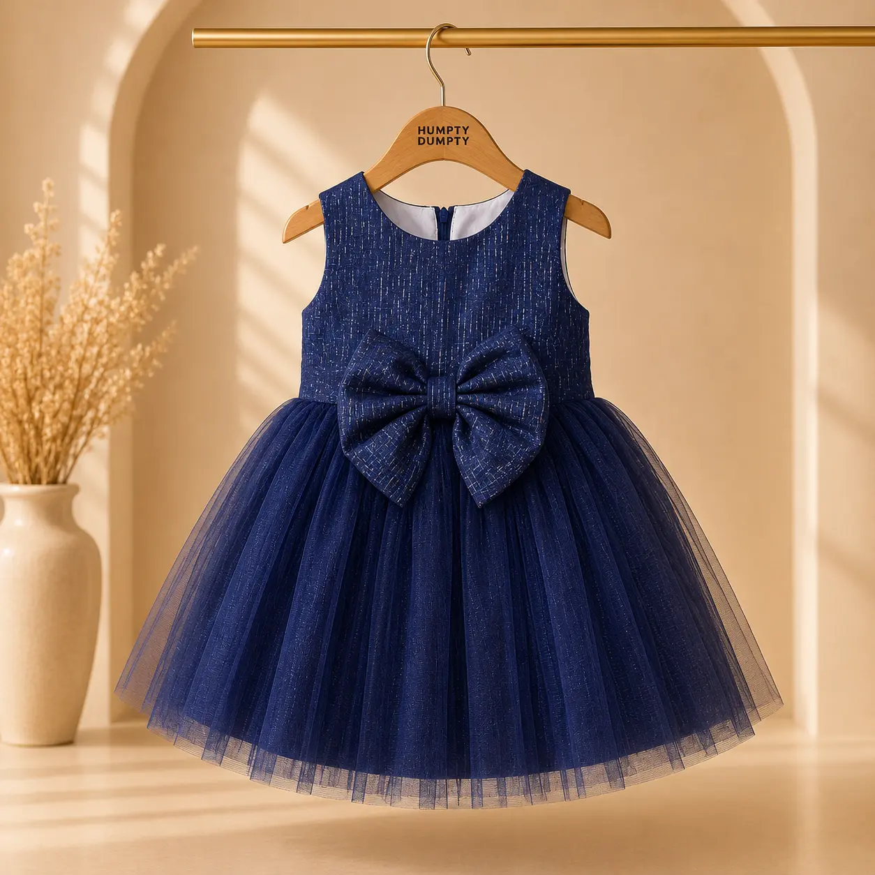 Elegant Royal Blue Party Dress for Girls