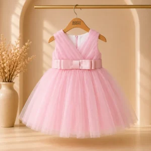 Elegant Pink Party Dress for Baby Girls