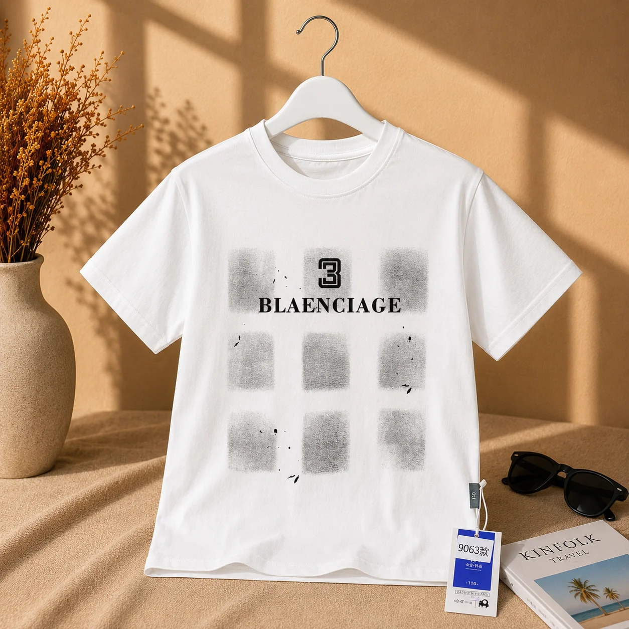 Urban White Graphic T-Shirt for Boys