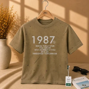 Olive Green Statement Graphic T-Shirt