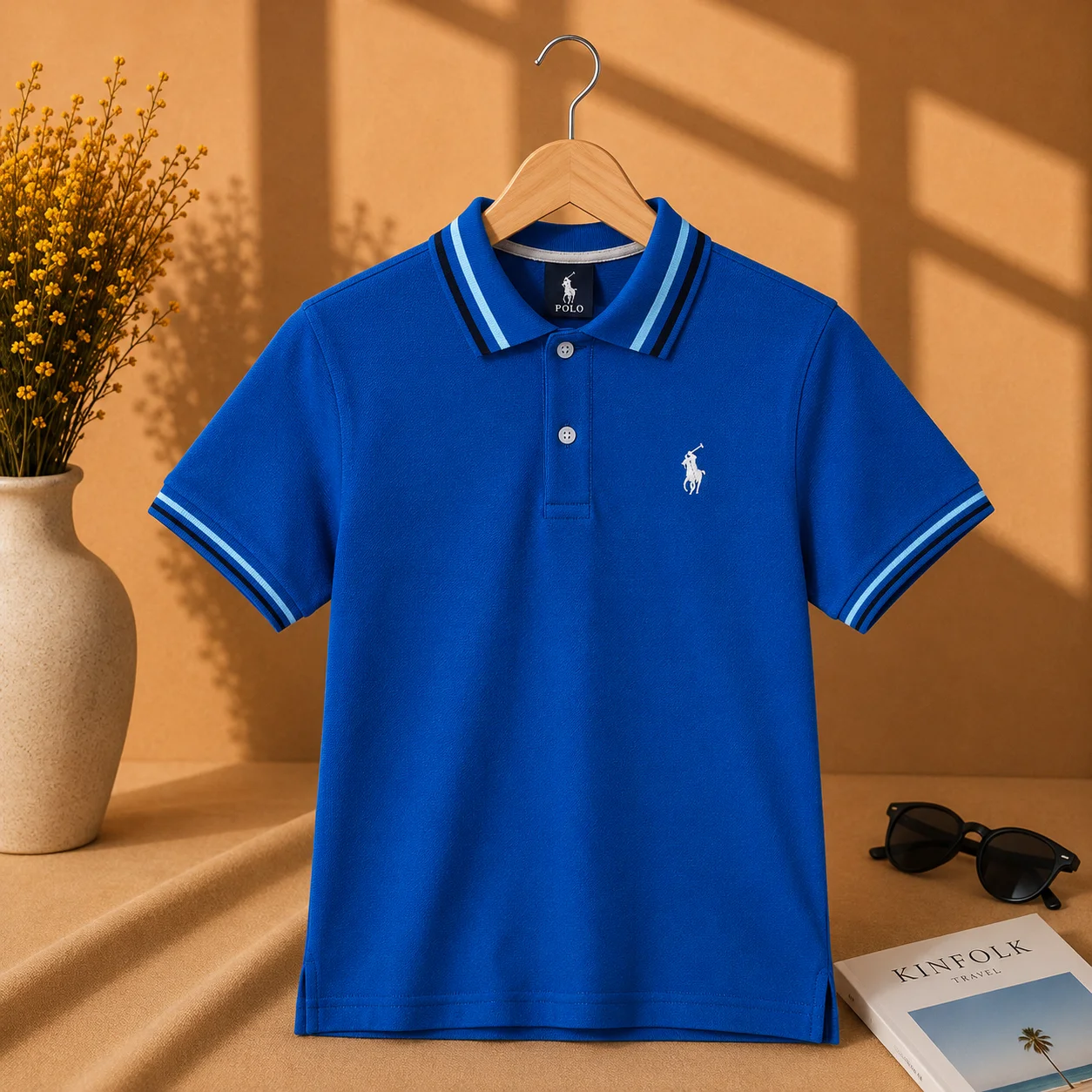 Royal Blue Classic Polo Shirt for Boys