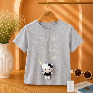 Girls Hello Kitty Graphic Tee with Plush Pendant