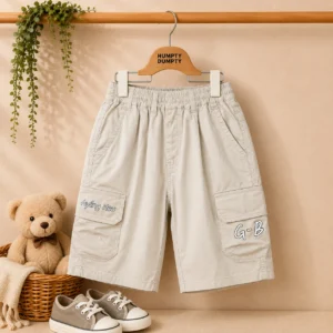 Classic Beige Cargo Shorts for Boys