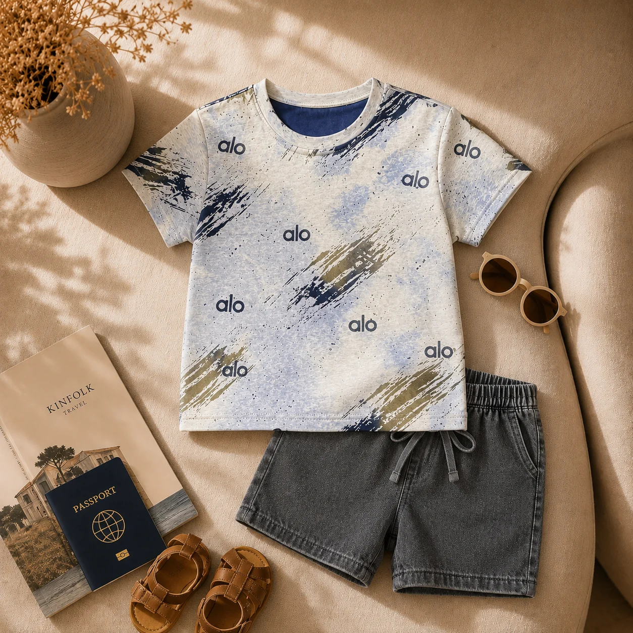 Boys Premium Graphic T-Shirt & Shorts Set