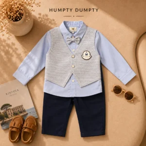 Boys Premium Formal Party Wear 3-Piece Suit Set