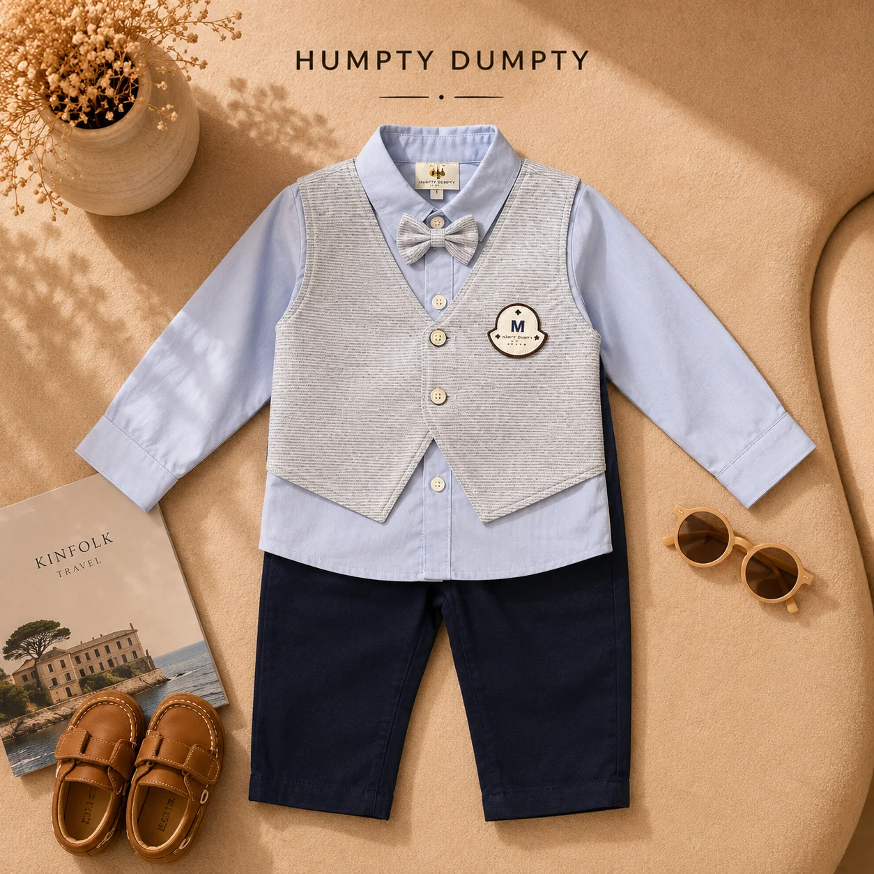 Boys Premium Formal Party Wear 3-Piece Suit Set