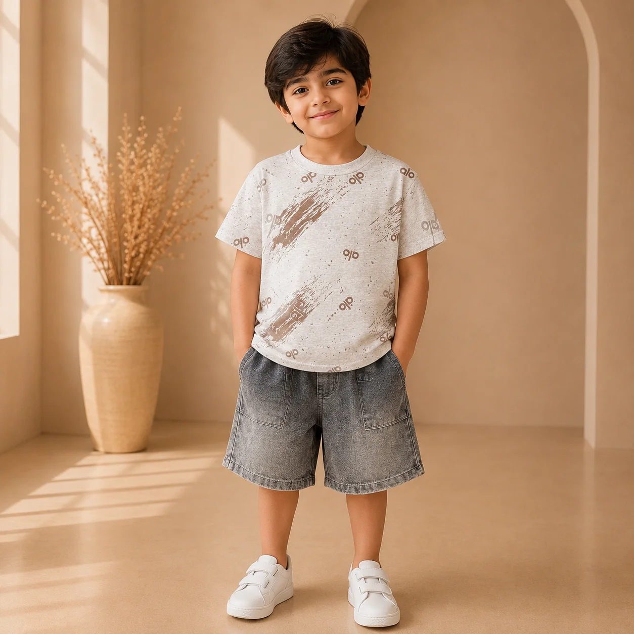 Boys Casual Graphic Co-Ord Summer Outfit Boys Casual Graphic Co-Ord Summer Outfit