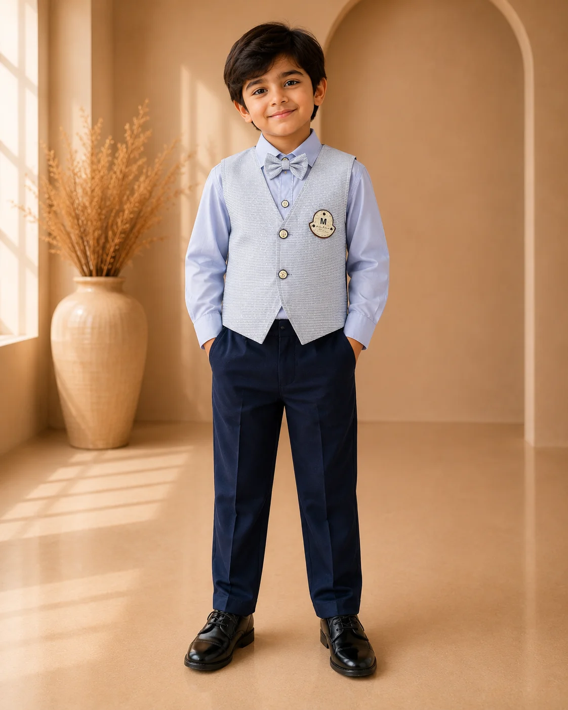 Boys Gentleman Waistcoat Shirt & Trouser Outfit Boys Gentleman Waistcoat Shirt & Trouser Outfit