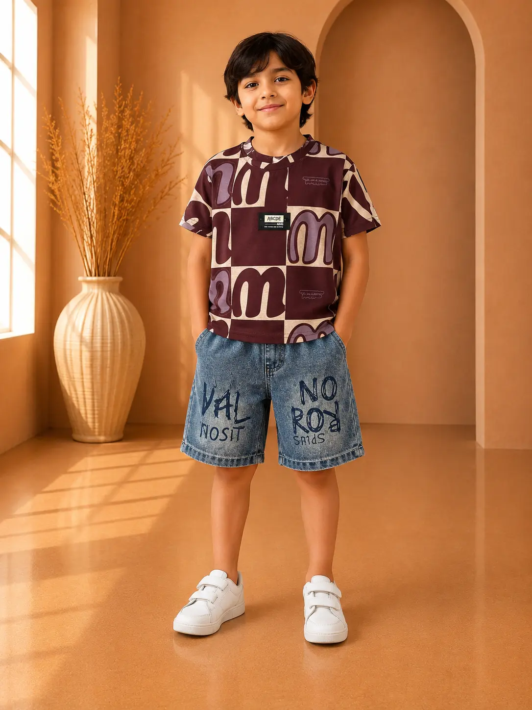 Boys Casual Streetwear Summer Outfit Set Boys Casual Streetwear Summer Outfit Set